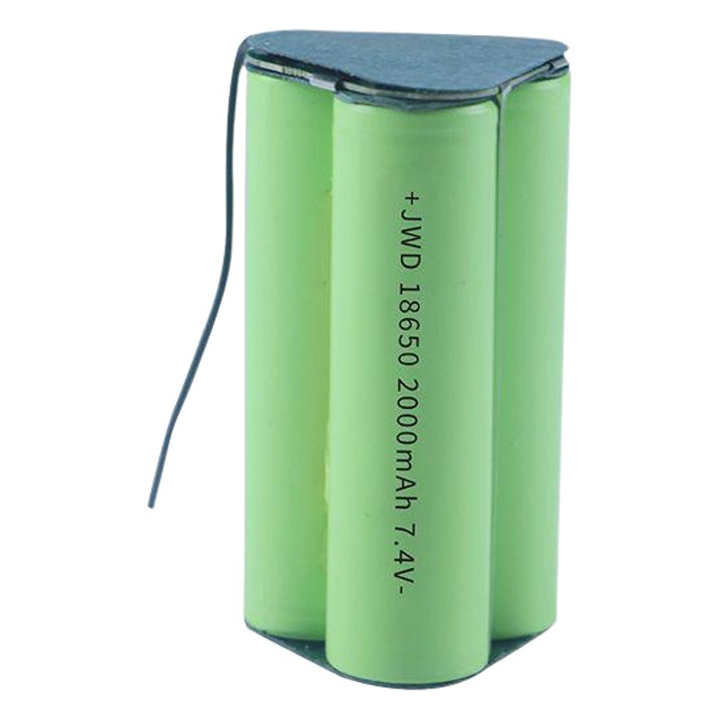 18650 Lithium Battery 3.7V with Cable 1200Mah Small Fan Massager Flashlight Power Bank Lithium Battery Pack