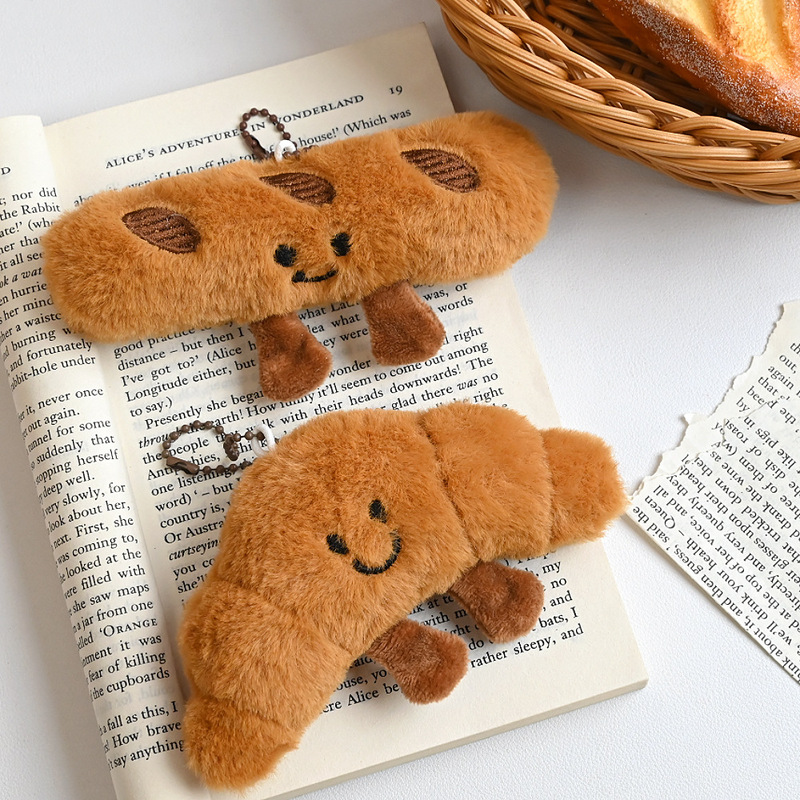 かわいいきしむぬいぐるみグルメパンペンダントキーホルダー装飾人形ガールハート多用途ペンダント食品おもちゃ|undefined