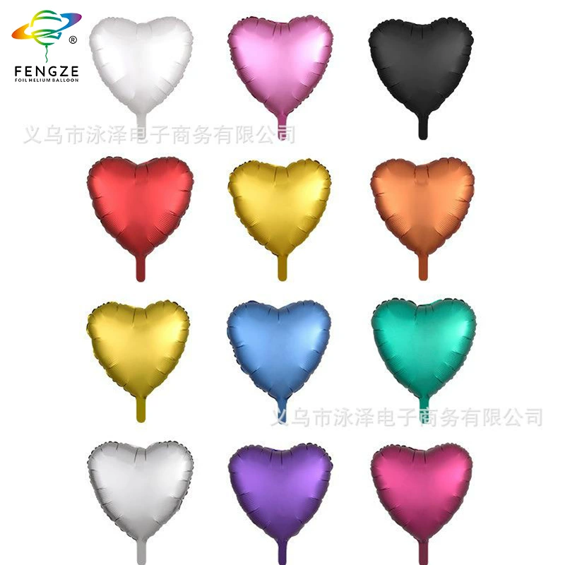 Металлический воздушный шар в форме сердца из алюминиевой фольги для украшения дня рождения, свадебного банкета, 43см*43см