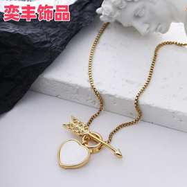 一箭穿心项链女小众轻奢高级感锁骨链欧美时尚简约百搭颈链饰品