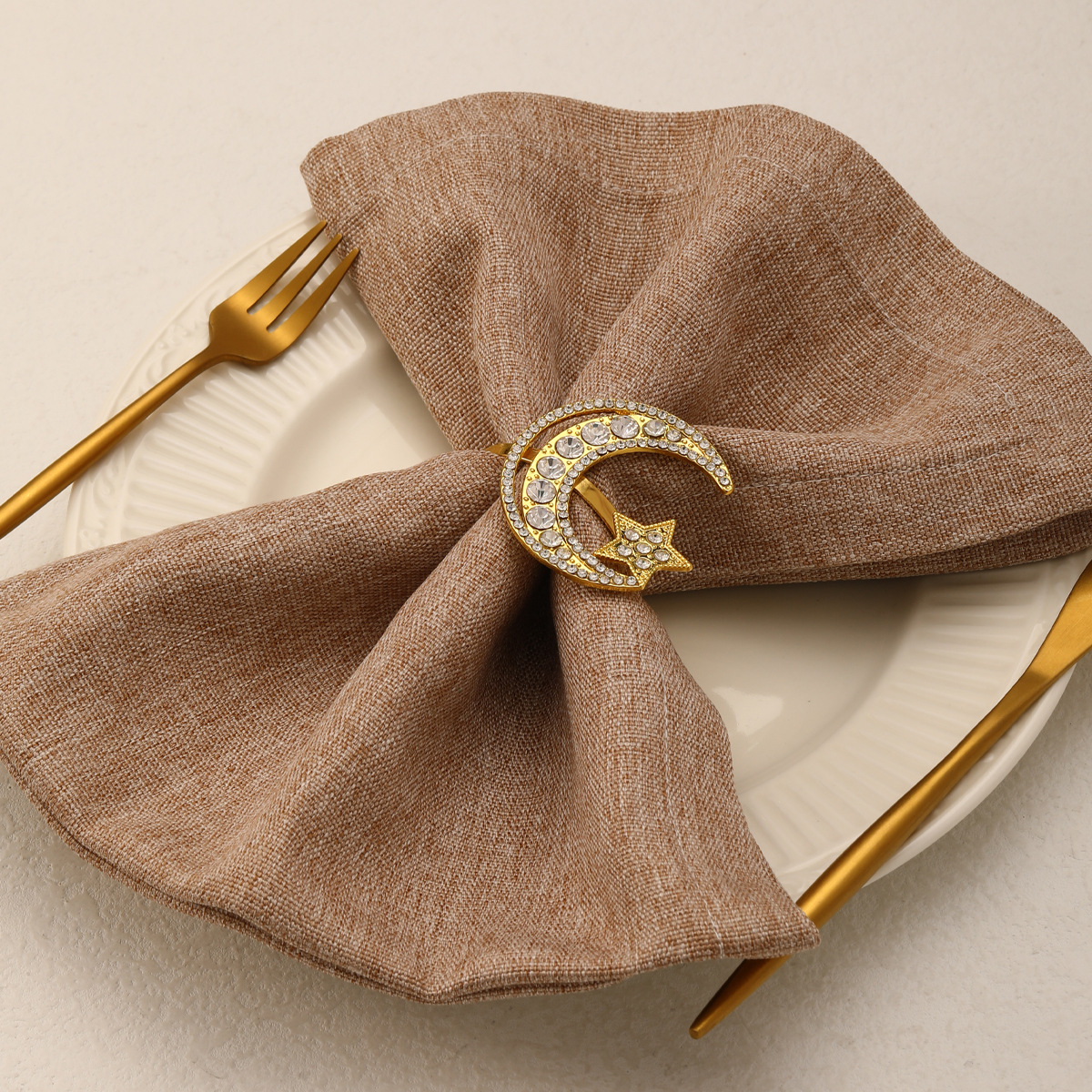 25g Weight napkin rings Kitchen and drinking utensils 1 Piece Quantity Daily Occasion Alloy Material Star, Moon Pattern Casual Style Casual Star Moon Alloy Napkin Rings 1 Piece 6