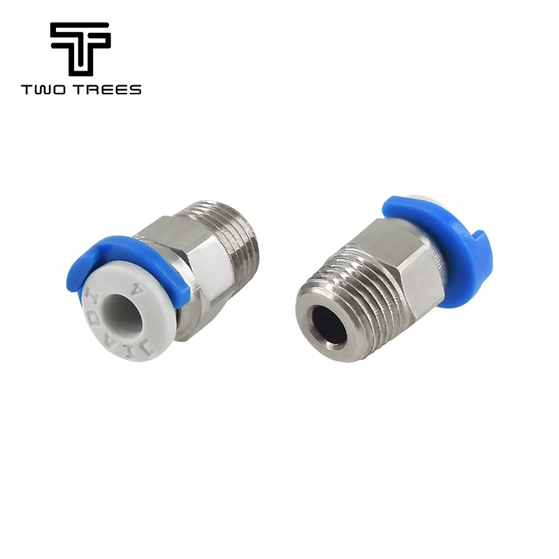 Поток В6 соединителя М10 штрангпресса КР10 аксессуаров принтера 3Д Творческий пневматический прям-через быстрый соединитель