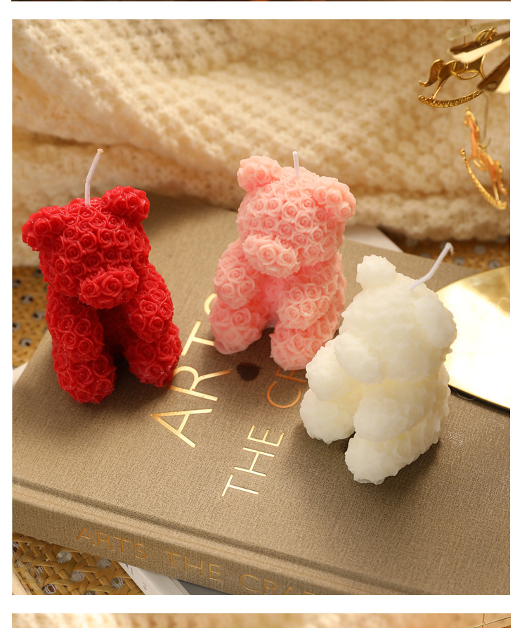 Soy Wax Material Valentine'S Day Casual Elegant Cute Bear Soy Wax Scented Candle