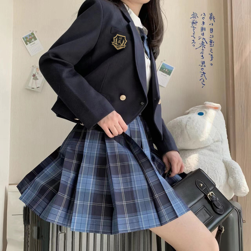 Jk Uniform Original [College] Short Suit Seven-Color Top Jacket Japanese Style Preppy Style School Supply Badge