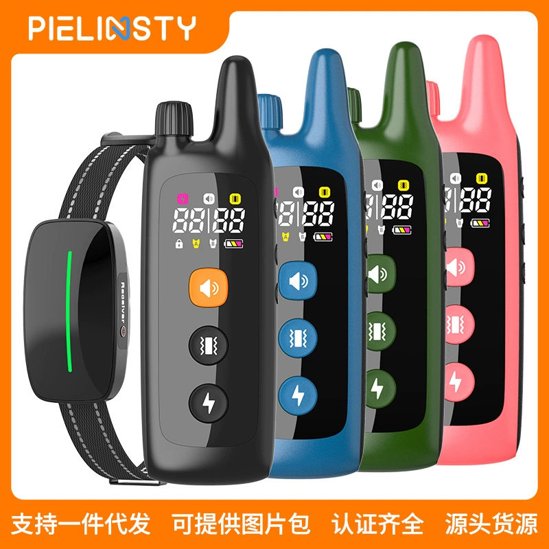 Трансграничные горячие продажи собачьих тренировочных устройств VED зарядка водонепроницаемый цветной экран дрессировка собак электронный ошейник дистанционного управления шоком ошейник