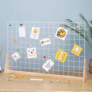 ⇖ Nordic Style Stall Handmade Painting Desktop Grid Display Rack Multi-Frame Storage Rack