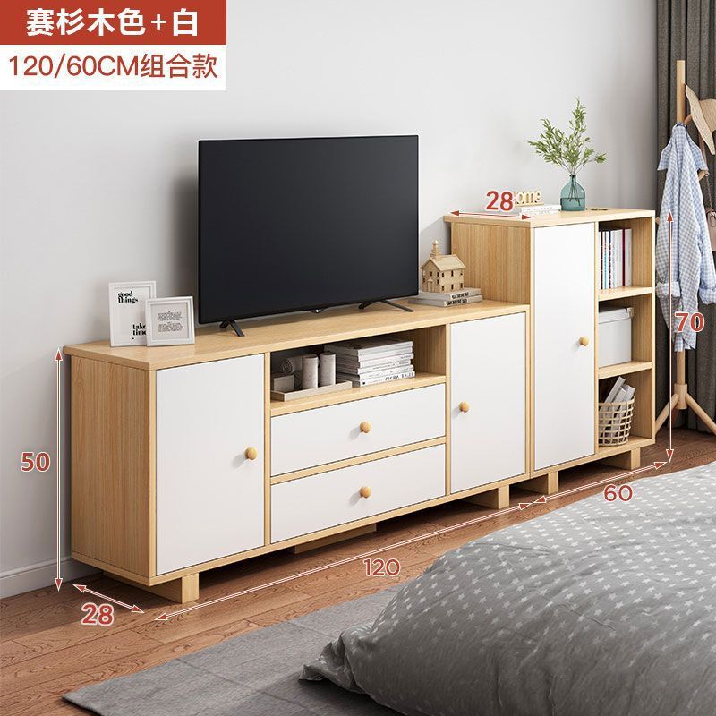 高款电视柜客厅小户型落地简约现代储物柜卧室原木色复古电视机柜|undefined