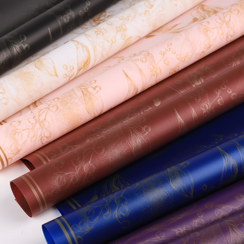 Li Zhi Ran Lanzhou flor de papel de embalaje de película de gel de flores ramo de flores impermeable florista papel de embalaje de flores