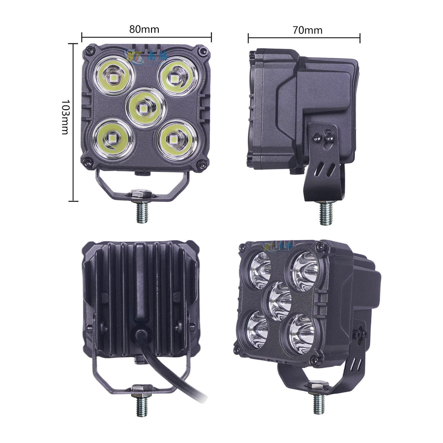 Nuevo foco de motocicleta de trébol de cinco hojas, taza de luz grande, camión de automóvil, luz auxiliar led, luz modificada para vehículos todoterreno de 3 pulgadas image 3