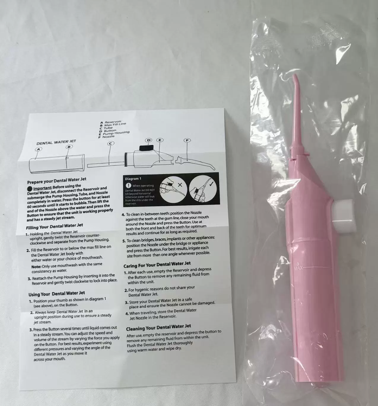 E -commerce live product Water FLOSS tooth washing device portable manual high -pressure teeth
