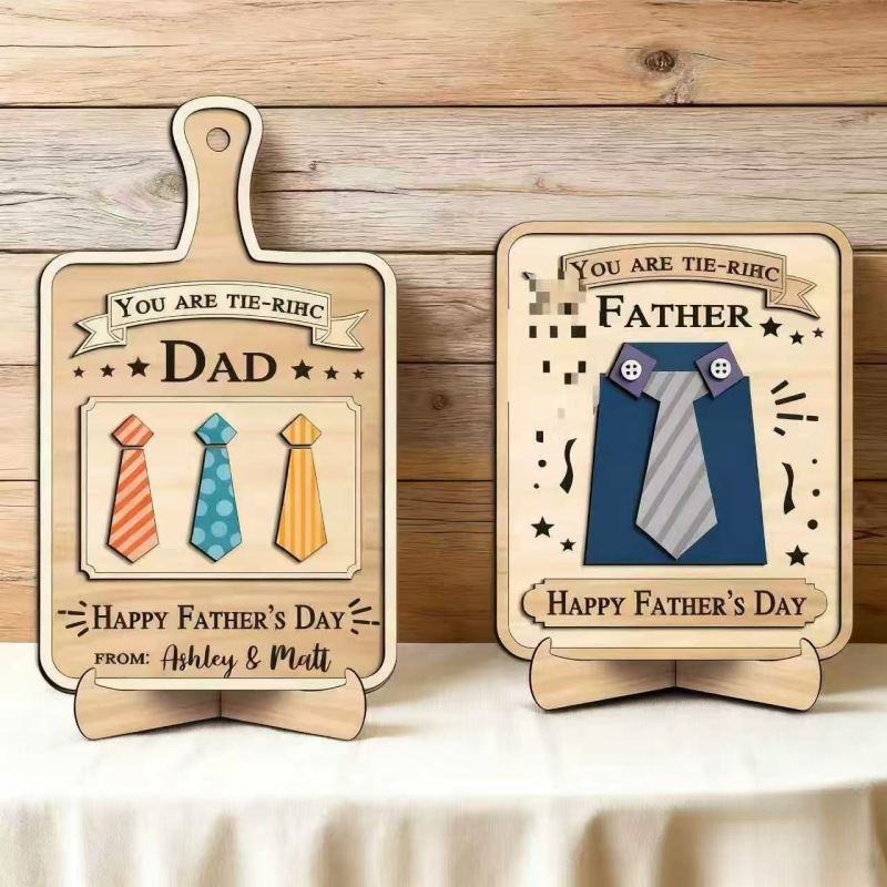 Cross-Border Wooden Home Decor Ornaments, Family Commemorative Gifts, Wooden Crafts, Diamond-Cut Boards, Work Wood Frames