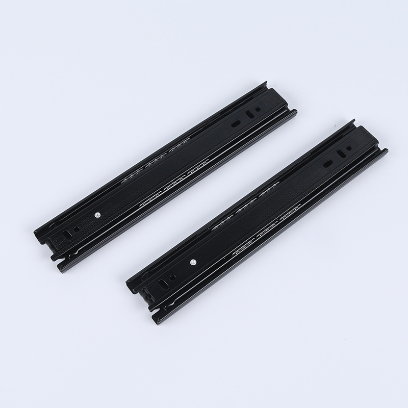 Drawer slide cushion drawer slide track three section cold rolled steel office desk furniture steel column guide rail steel column wholesale