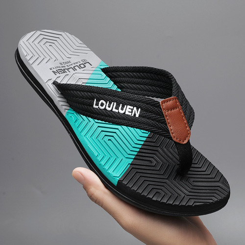 Flip-flops for men  summer new large size non-slip outdoor flip-flops men's casual beach sandals
