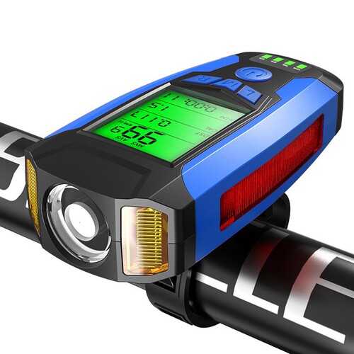 New bicycle wired code watch with horn headlight bicycle headlight wireless code watch with light multi-functional equipment