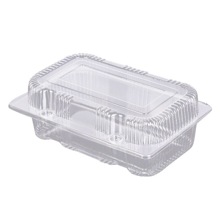 factory direct supply extra large small medium deep foodstuff box pastry box sushi box disposable plastic transparent take-out box