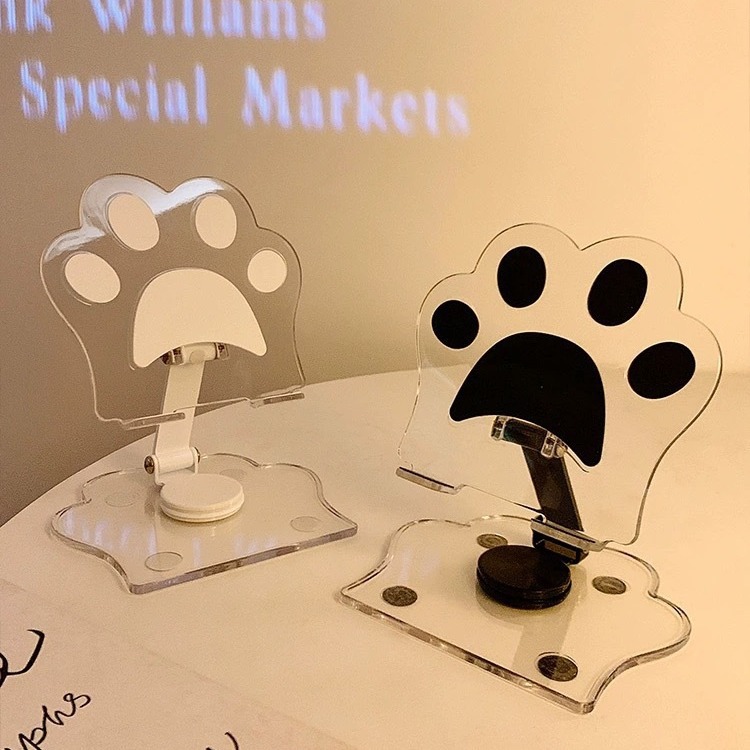 Garra de gato transparente soporte de teléfono móvil de escritorio hogar soporte de tableta perezoso para ver televisión dormitorio de estudiantes