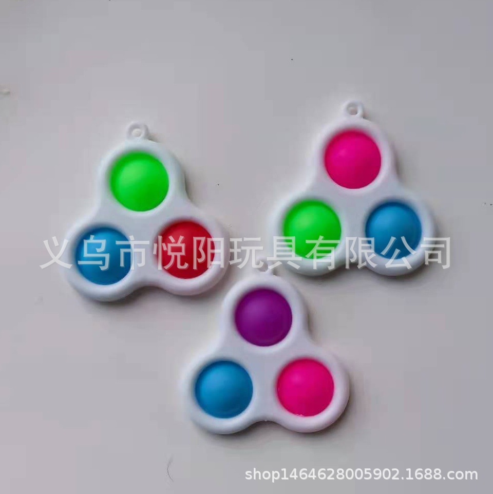 Fingertip finger bubble music press keychain mouse killer pioneer keychain toy desktop educational decompression toy