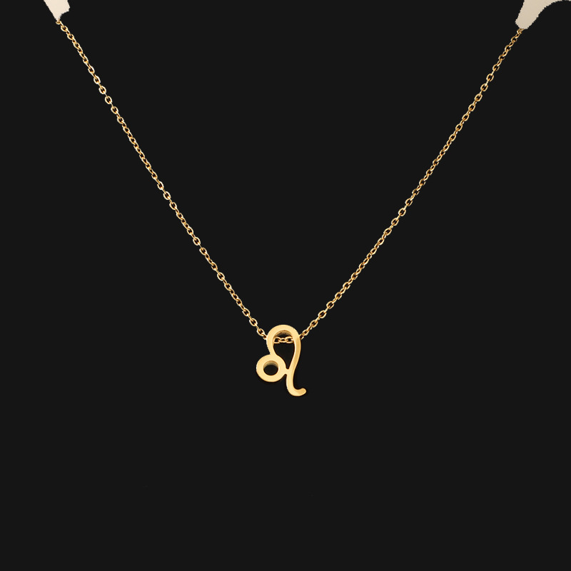 Fashion Constellation Titanium Steel Handmade Pendant Necklace 1 Piece