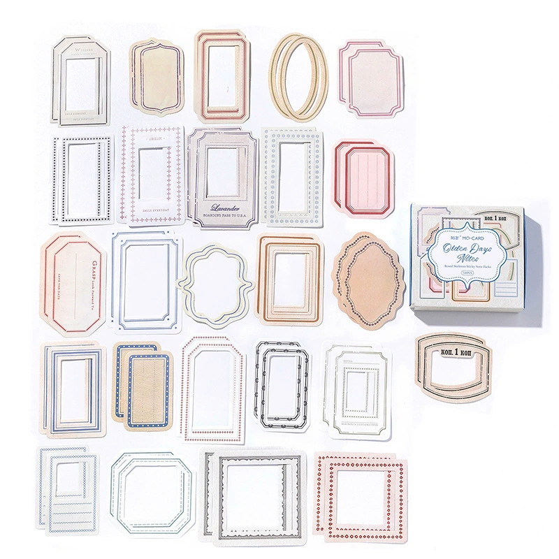 Mo Mo Box Hollow Copy Pool Material Plashed Tiring Revival Series Light Vocal Salt Frame Border Handbook DIY Decoration