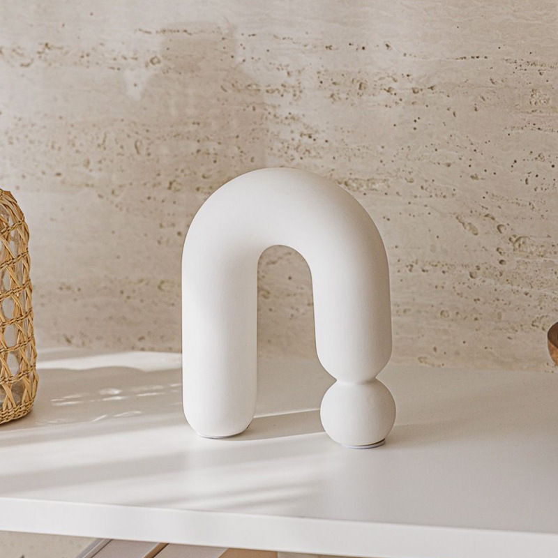 Decoraciones de cerámica blanca moderna y minimalista modelo de sala de vinos decoración artística decoración decorativa diseñador