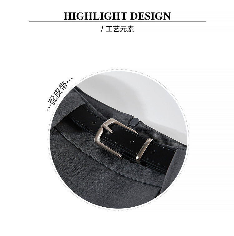 Chân váy vest nữ cạp cao dáng chữ A xếp ly dài 72 cm — Bộ đồ màu xám cho người nhỏ (chiều dài váy 72cm ), Bộ đồ đen nhỏ nhắn (Chiều dài váy 72cm) chi tiết 5