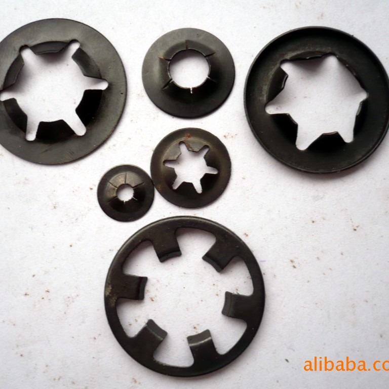 现货直销平边轴承夹1.5--12规格齐全各种轴承夹梅花夹固定夹