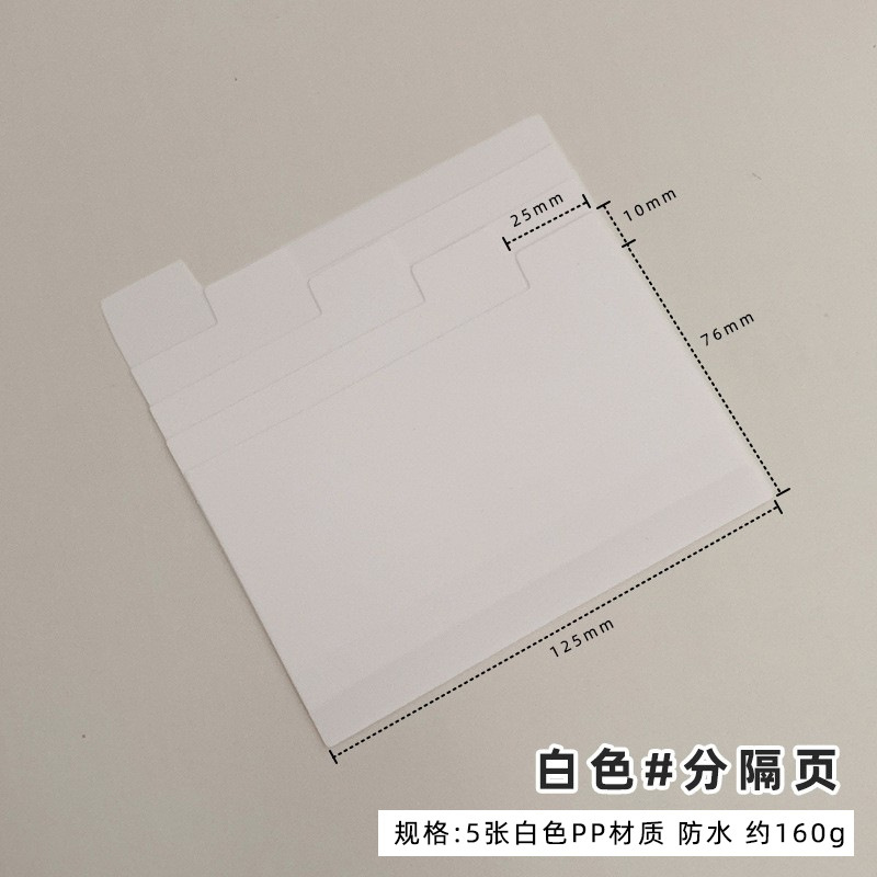 흰색 PP 재료 분리기 페이지 5