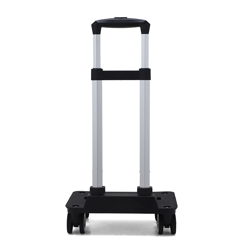 Black airplane on wheels, suitcase