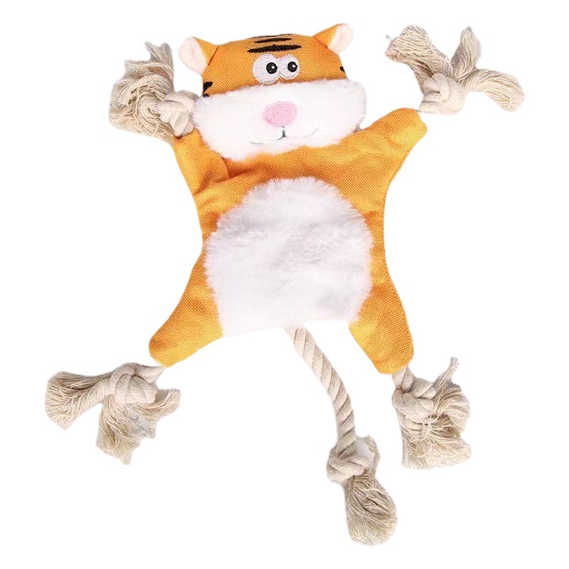 New Plush Sound-Making Pet Toy for Small and Medium-Sized Dogs, Pet Cat Teething and Stress Relief Training Supplies, Dog Cartoon