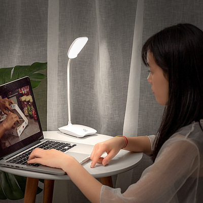 LED小台灯护眼学生寝室学习宿舍卧室床头折叠充电式插电两用|ms