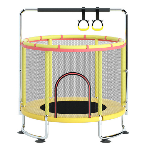 Trampoline for Home Use, Indoor Child with Safety Net, Jumping Bed for Kids, Baby, Adult Fitness Spring Trampoline