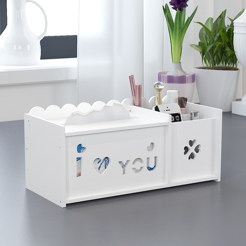 Desktop multifunctional tissue box pen holder home living room napkin box office paper box bedroom paper box