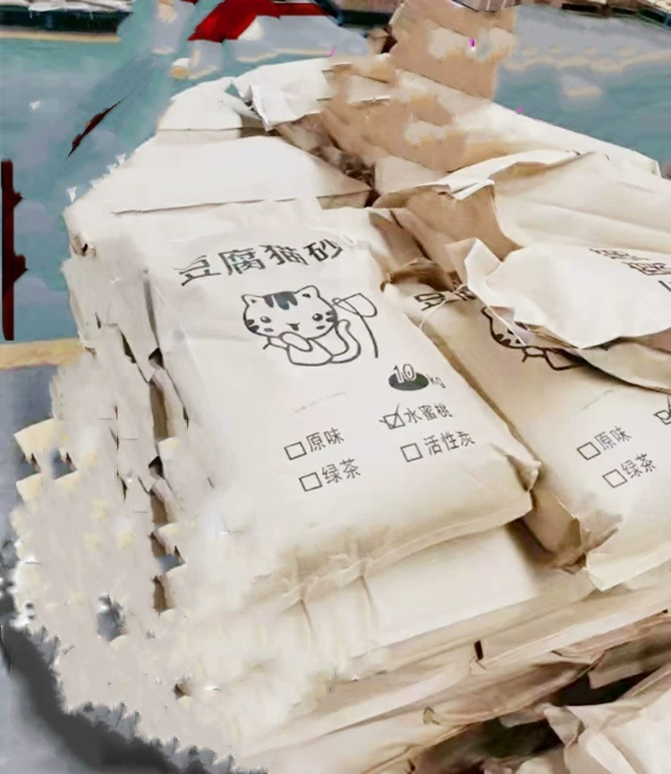 Оптовая продажа наполнителя для кошачьего туалета из тофу в больших мешках, 6 литров, 10 фунтов, 10kg бесплатная доставка