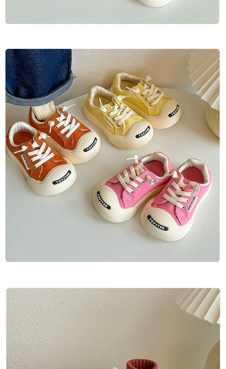 Tongku Rabbit Children's Ugly and Cute Canvas Shoes Spring and Autumn Boys' and Girls' Velcro Board Shoes Korean Version_voghion.com