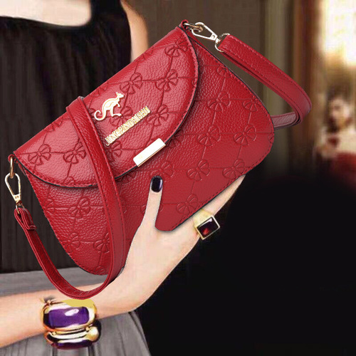 Wholesale soft leather bags for women  new style shoulder crossbody bag for women PU embossed fashion trend middle-aged mother bag