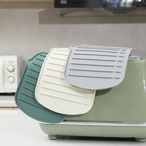 Silicone drain pad, faucet splash pad, sink simple water pad, household non-slip square coaster, anti-splash silicone pad