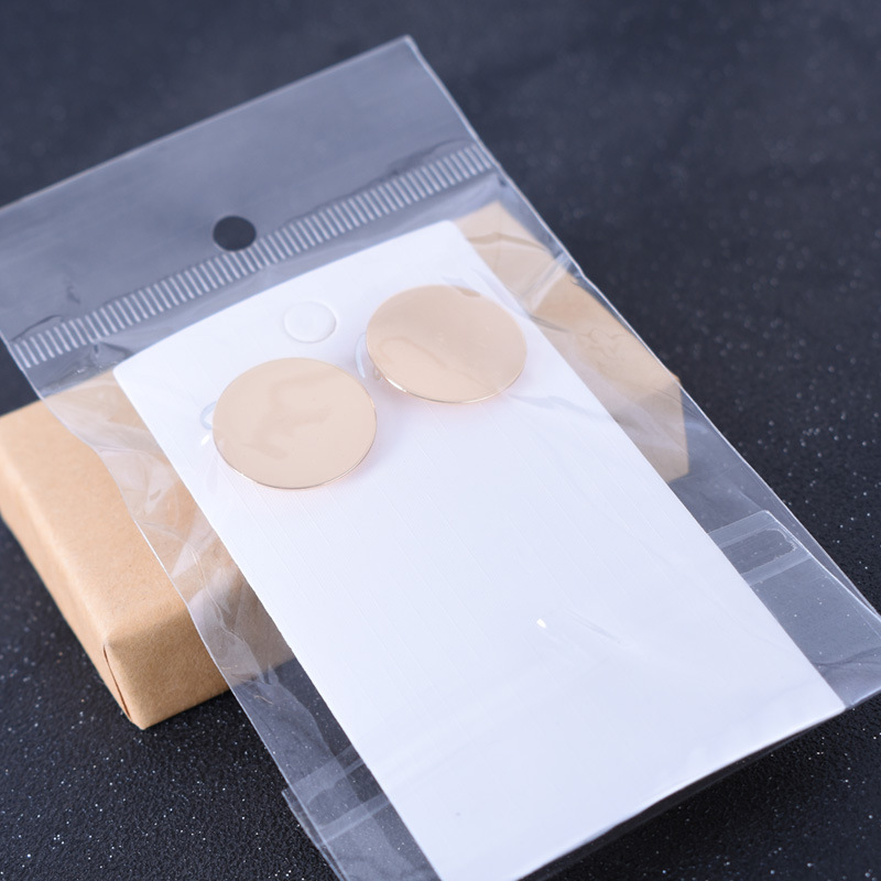 6g Weight 1 Pair Fashion Round Alloy Plating Women's Ear Studs