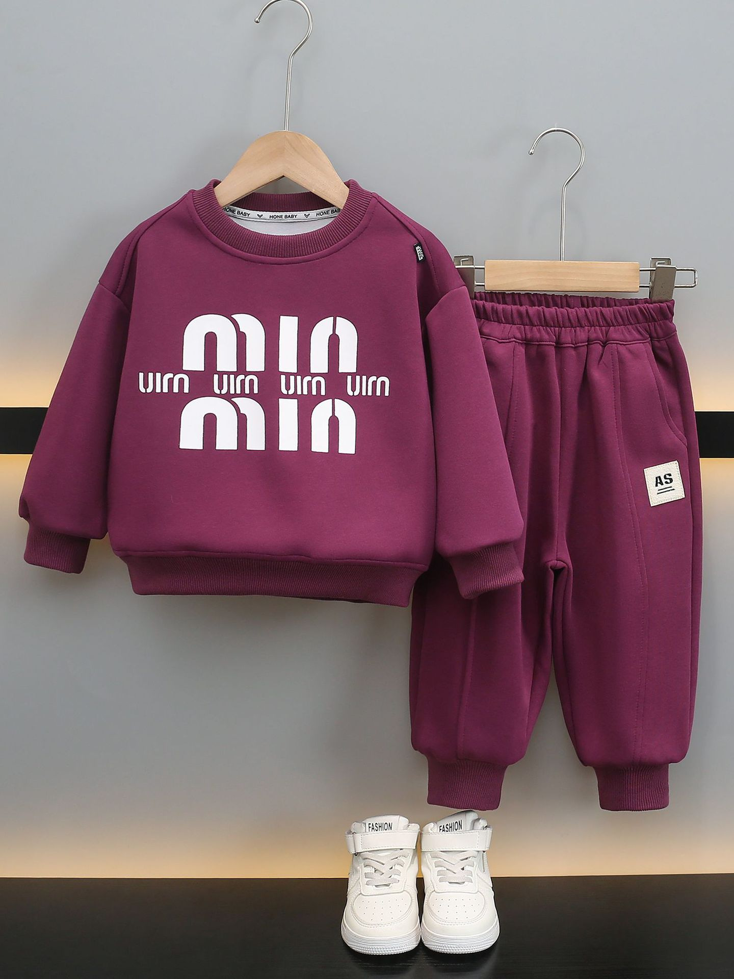 7076 ropa para niños traje para niños primavera y otoño 2025 nueva ropa de celebridades de Internet de moda para niños traje de dos piezas casual de primavera