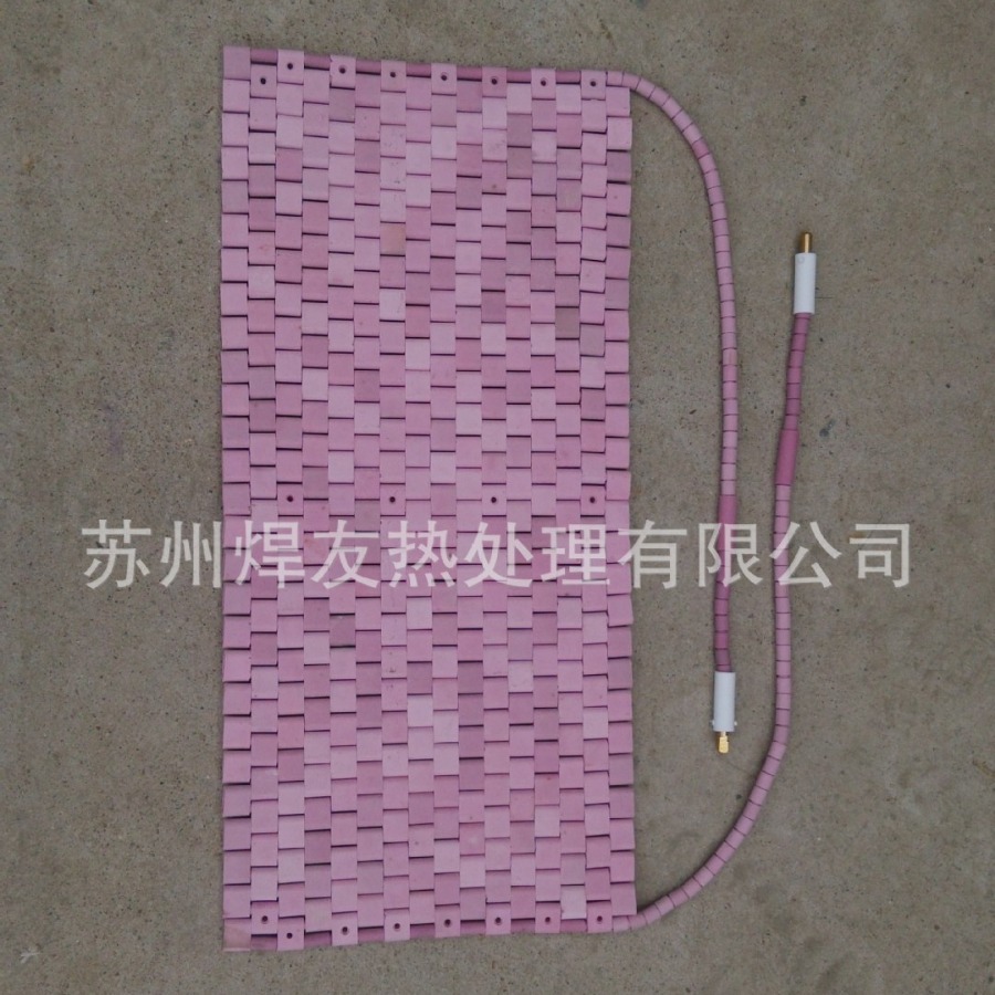 管道直径273焊缝热处理，陶瓷履带式电加热器，LCD型加热片