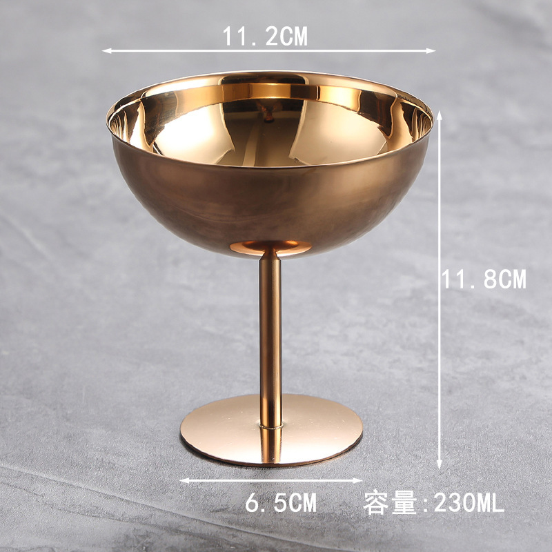250ml 톨 아이스크림 컵(로즈 골드)