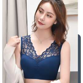 75-170斤加肥少女裹胸无缝性感蕾丝透气抹胸无钢圈内衣【8路包纱