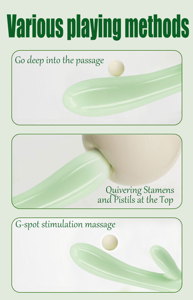 Dual-Motor Vibrating AV Stick, Electric Control, ABS Body, Pink or Green — detail image 7