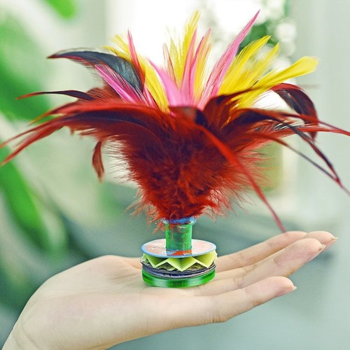 Big Feather Shuttlecock Competition Special Training for Adults, Children, Fitness, Primary School Students, Kindergarten Resistance to Playing Feather Shuttlecock