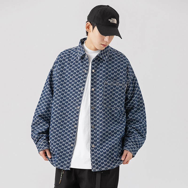 Japanese retro demi-season fresh shirt for men and women