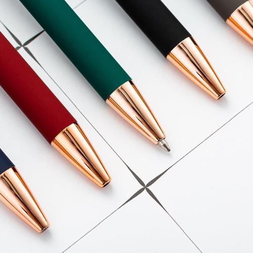 Aluminum rod ballpoint pen wholesale push ballpoint pen metal rollerball pen can be printed push aluminum rod ballpoint pen