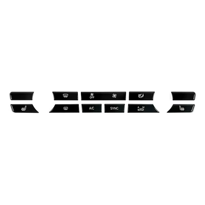 Suitable for BMW X3/F25/air conditioning button X4 /F26 air conditioning air volume button repair replacement button parts (Cab and accessories) - x3x4-air-conditioning-buttons-11-pieces-of-piano-black