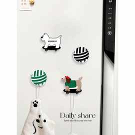 腊肠狗冰箱贴磁吸挂钩2026新款吸铁石卡通可爱磁力贴家用磁贴粘钩