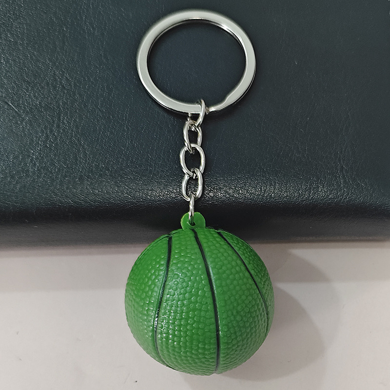 クロスボーダー4cmサッカーキーホルダーバスケットボールストラップ学生カバン掛け飾りスポーツグッズプレゼントテニスラグビー掛け