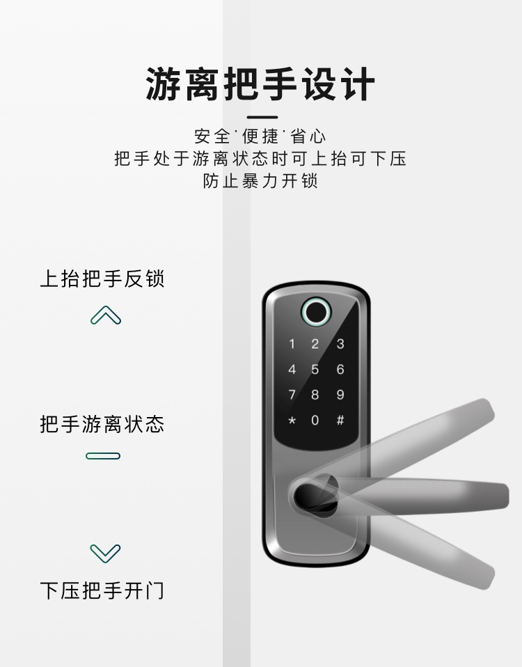 外贸出口 民宿 公寓密 家用智能锁手机APP开锁