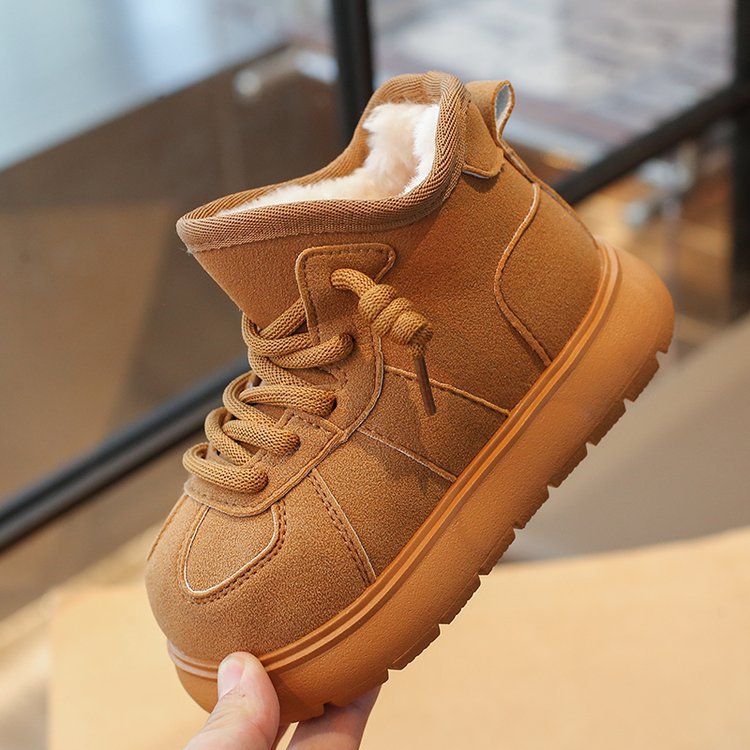 Mädchen-Schneestiefel 2025, dicke Fleece-Baumwollstiefel für den Winter, vielseitig, rutschfest, warme, weiche Sohle, kältebeständig_voghion.com